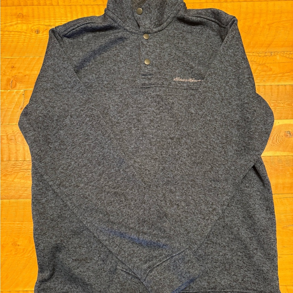 Eddie Bauer dark blue  Button-Up Sweater